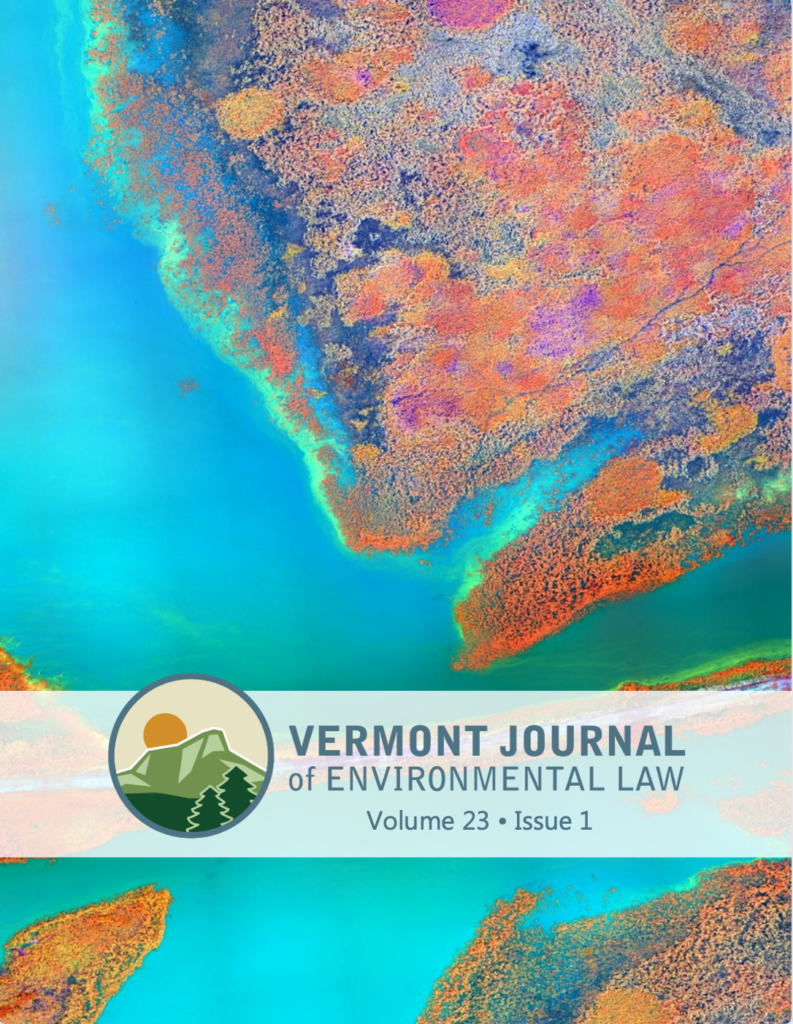 Volume 23 Issue 1 Cover featuring water with red algae