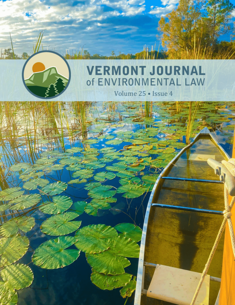Volume 25 Issue 4 cover featuring an old canoe on a lily pad lake and tall grasses in the sunrise